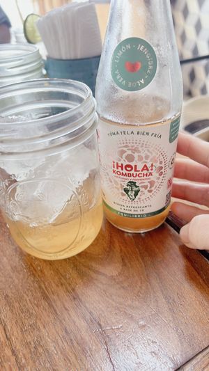 hola kombucha   at Fresco Habito in Playa Del Carmen