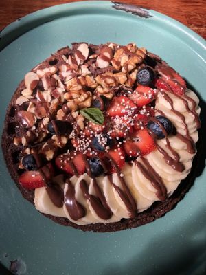 Cacao waffle  at Fresco Habito in Playa Del Carmen