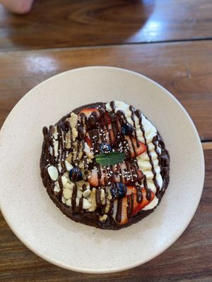 A waffle  at Fresco Habito in Playa Del Carmen
