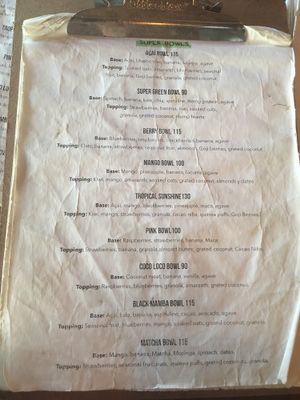 Menu Page 1 at Fresco Habito in Playa Del Carmen