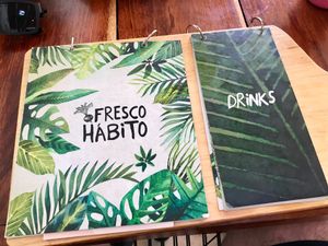 5/1/18 - Menu has changed since the last set of photos posted.  at Fresco Habito in Playa Del Carmen