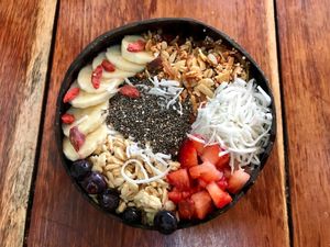 Berry bowl at Fresco Habito in Playa Del Carmen