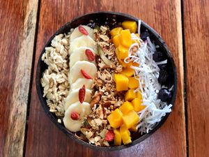 Açaí bowl  at Fresco Habito in Playa Del Carmen