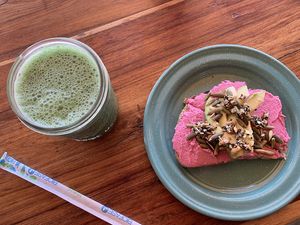 Green juice at Fresco Habito in Playa Del Carmen