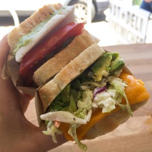 Sandwich at Vegan Picnic in San Francisco