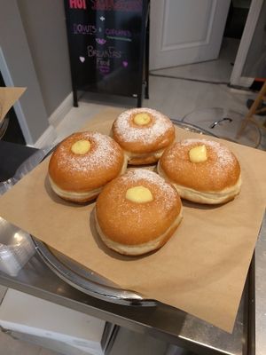 custard donuts   at Vegan Picnic in San Francisco