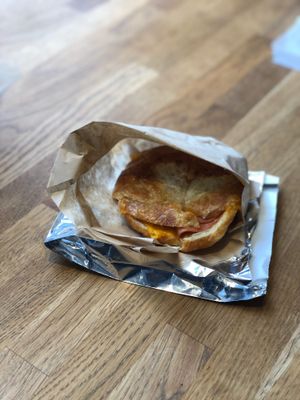 Vegan ham and cheese croissant  at Vegan Picnic in San Francisco