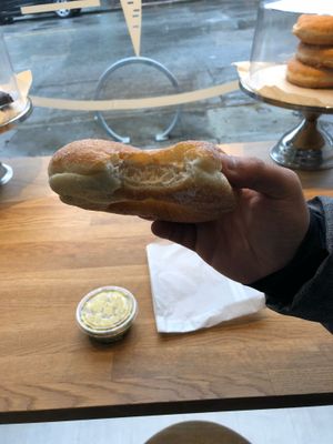 Fluffy doughnut  at Vegan Picnic in San Francisco