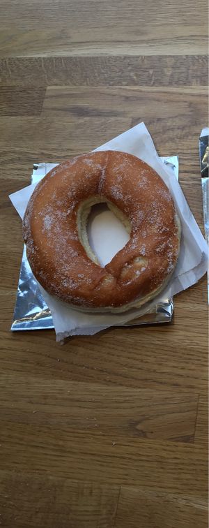 Huuuuge donut! at Vegan Picnic in San Francisco