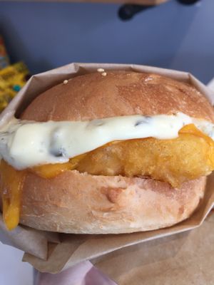 Old School Fish Fillet  at Vegan Picnic in San Francisco