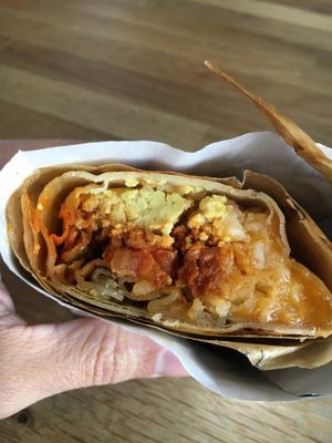 Breakfast burrito at Vegan Picnic in San Francisco