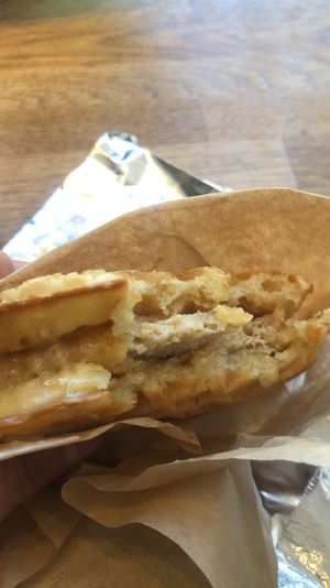 Chicken and waffles at Vegan Picnic in San Francisco