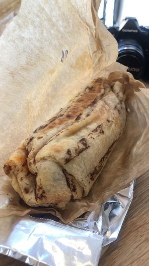 Breakfast burrito  at Vegan Picnic in San Francisco