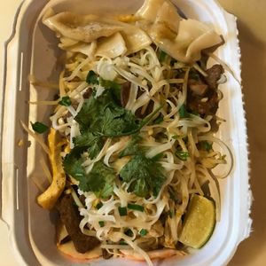 Pad Tai dish - my favorite.  at Loving Heart in Clermont