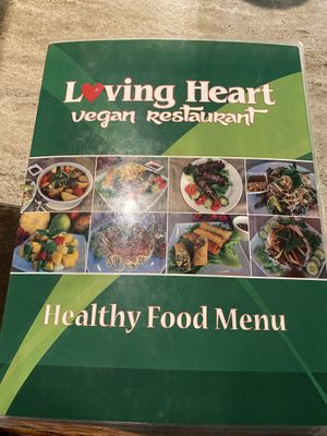 Menu Cover at Loving Heart in Clermont