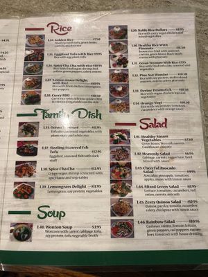 Menu-page2 at Loving Heart in Clermont