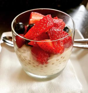 Tapioca Pudding with berries   at Wynn Hotel - La Cave in Las Vegas