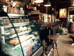 Inside the Café. at Nokhook Cafe in Surat Thani