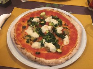 Vegan pizza - AMAZING cheese!! at Sciue Sciue in Florence