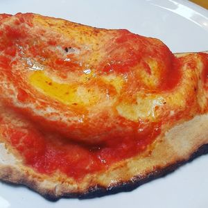 calzone vegano at Sciue Sciue in Florence