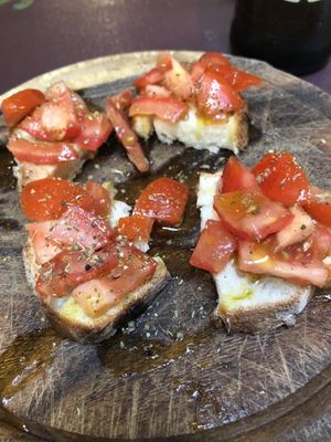 Bruschetta at Sciue Sciue in Florence