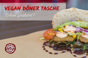 Ad for vegan doner pita at Bermuda Doner - Kortumstr in Bochum