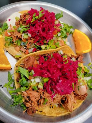 Jackfruit Tacos  at Harvest Cafe in Ventura