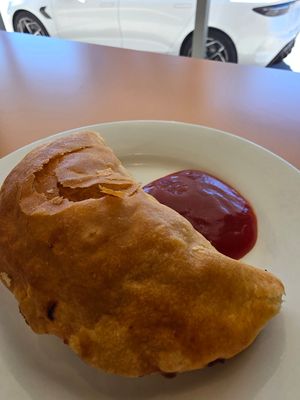 Vegie pastie at Yankalilla Bakery  in Yankalilla