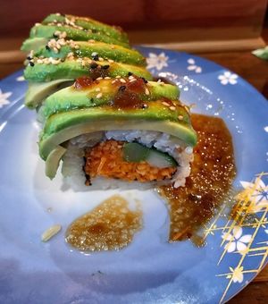 Vegetarian sushi at MisoHapi in West End