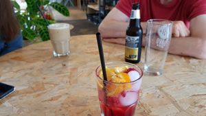 Fruit water, ice coffee at By-Kees in Heerenveen