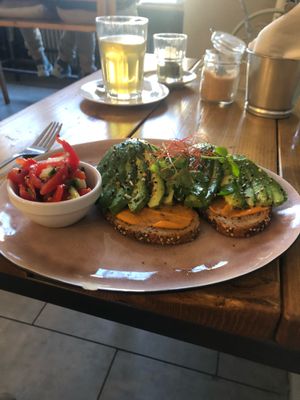 avocado toast at Be Coffee My Friend in Berlin