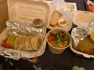 All vegan goodness   at Pierogi Mountain in Columbus