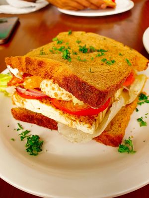 Tofu sandwich at Rare Earth Cafe & Organic Store in Mumbai