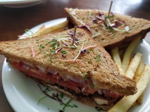 Amazing soya sandwich ❤️ at Rare Earth Cafe & Organic Store in Mumbai