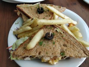 Tofu sandwich at Rare Earth Cafe & Organic Store in Mumbai