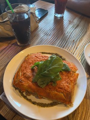 Lasagna 🤤  at Pepperland Bar in Santiago