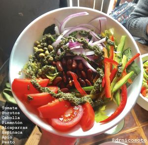 Beans salad @drnicosoto at Pepperland Bar in Santiago