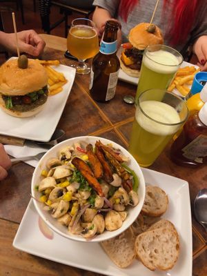 Ceviche de champiñón EL MÁS RICO DE LA VIDA LO JURO  at Pepperland Bar in Santiago