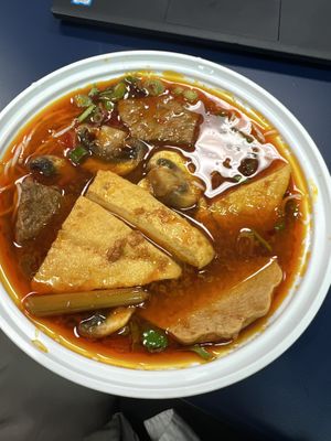 Spicy noodle soup  at Tina Vietnamese Cuisine (V-Cafe) in New Westminster