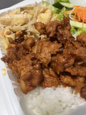 Vegan meat  at Tina Vietnamese Cuisine (V-Cafe) in New Westminster