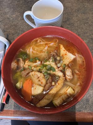 Hot and sour soup.. my fave!  at Tina Vietnamese Cuisine (V-Cafe) in New Westminster