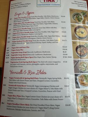 Page 1  at Tina Vietnamese Cuisine (V-Cafe) in New Westminster