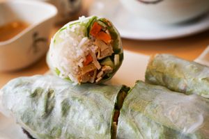 spring rolls at Tina Vietnamese Cuisine (V-Cafe) in New Westminster