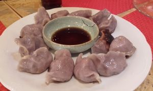 Dumplings at Healthy Lovers in Madrid