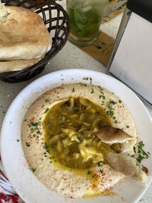 Hummus with Mushroom   at Falafel Bar in Tamarindo
