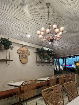 “Outdoor" seating  at Falafel Bar in Tamarindo