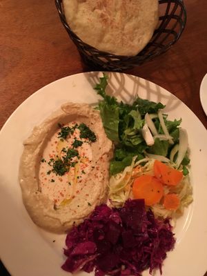 Very good hummus dish. at Falafel Bar in Tamarindo