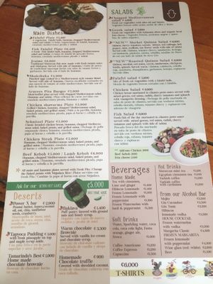 Menu 2 at Falafel Bar in Tamarindo