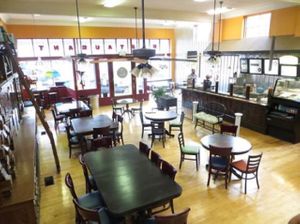 sitting area  at 55 East Main Brew House and Grill in Luray