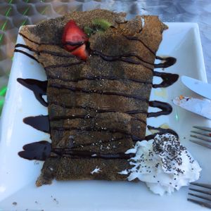 crepe at Delicieux Veg Fusion Cafe in Montreal